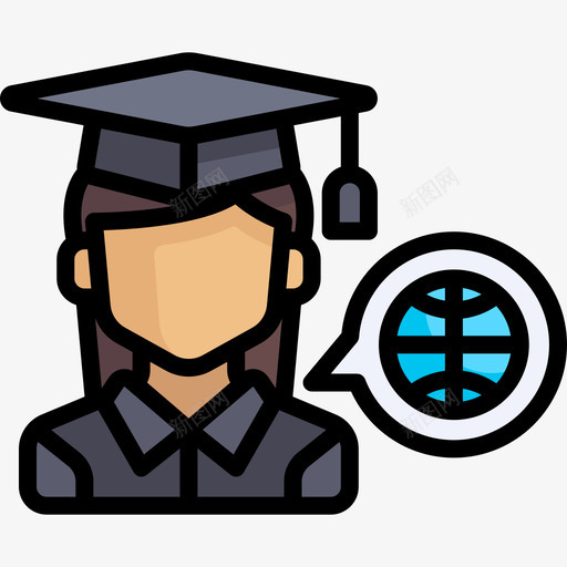 学生电子学习2线颜色图标svg_新图网 https://ixintu.com 学生 电子学习2 线颜色