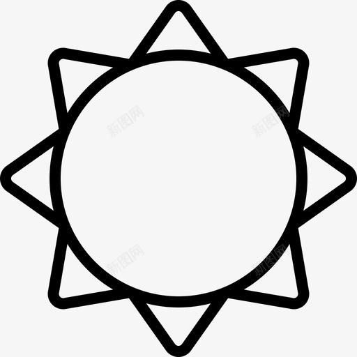 阳光摄影元素直线图标svg_新图网 https://ixintu.com 摄影元素 直线 阳光
