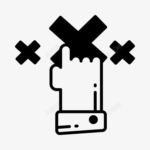 选择手选项图标svg_新图网 https://ixintu.com 审核 手 评级 评级审核 选择 选项