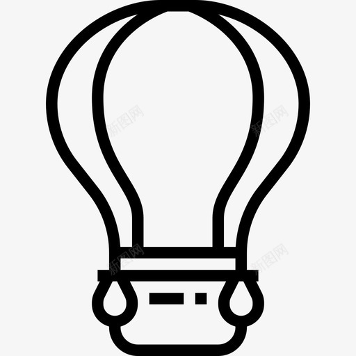 热气球运输20直线图标svg_新图网 https://ixintu.com 热气球 直线 运输20