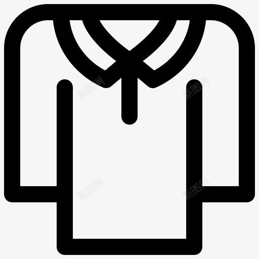 衬衫服装时装图标svg_新图网 https://ixintu.com 时装 服装 衬衫 衬衫系列
