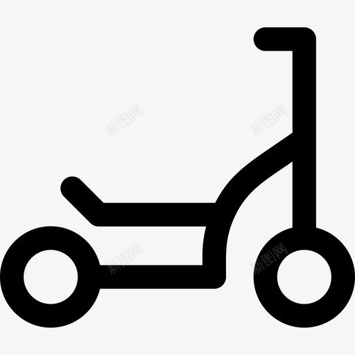 滑板车玩具10直线型图标svg_新图网 https://ixintu.com 滑板车 玩具10 直线型