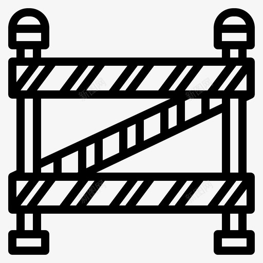 警戒线犯罪科学图标svg_新图网 https://ixintu.com 犯罪 科学 警戒线