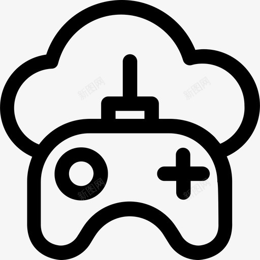 云计算云计算5线性图标svg_新图网 https://ixintu.com 云计算 云计算5 线性