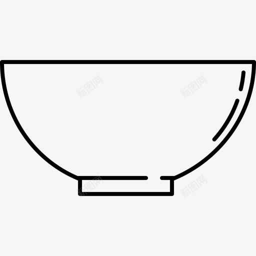 碗食品和饮料8128px线图标svg_新图网 https://ixintu.com 128px线 碗 食品和饮料8