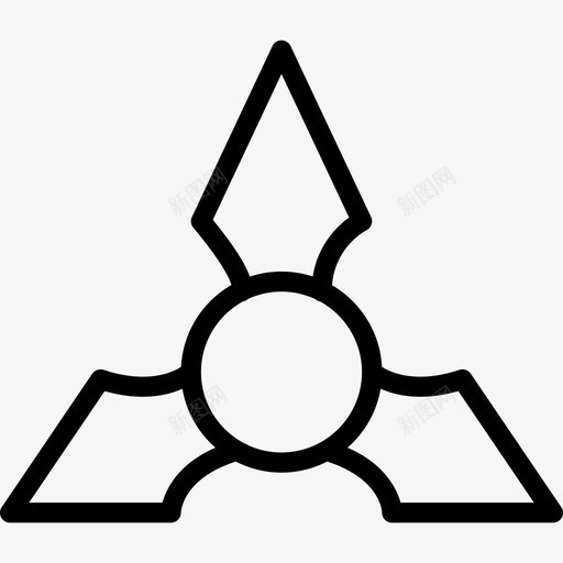 Shuriken武器4直线型图标svg_新图网 https://ixintu.com Shuriken 武器4 直线型