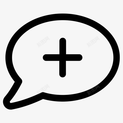 消息添加添加新的图标svg_新图网 https://ixintu.com 气泡 消息 消息聊天评论气泡语音讲话谈话谈话 添加 添加新的 聊天