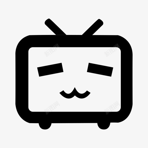 哔哩哔哩svg_新图网 https://ixintu.com 哔哩哔哩 哔哩哔哩图标logo 扁平