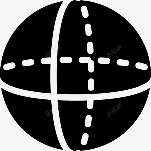 球体形状5填充图标svg_新图网 https://ixintu.com 填充 形状5 球体