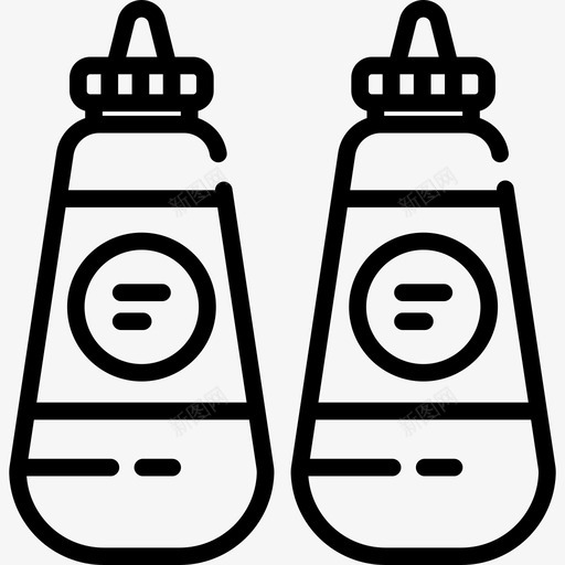 酱汁餐厅3线性图标svg_新图网 https://ixintu.com 线性 酱汁 餐厅3
