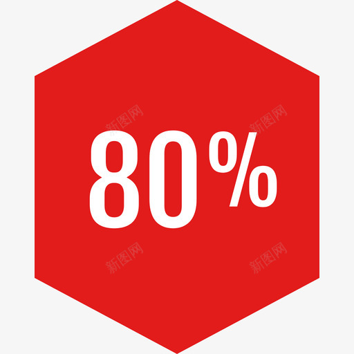 百分比信息图形红色2平坦图标svg_新图网 https://ixintu.com 信息图形红色2 平坦 百分比
