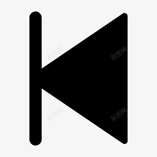回放箭头媒体图标svg_新图网 https://ixintu.com 回放 基本图标所有尺寸 媒体 播放器 箭头
