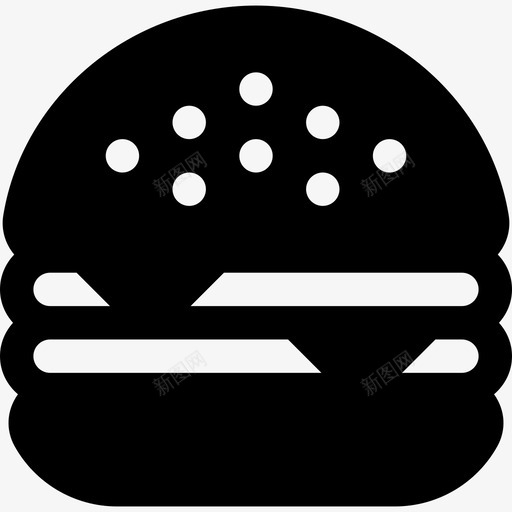 汉堡包美国2填充图标svg_新图网 https://ixintu.com 填充 汉堡包 美国2