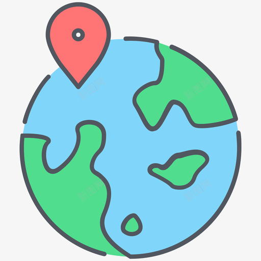 地球仪旅行20彩色图标svg_新图网 https://ixintu.com 地球仪 彩色 旅行20
