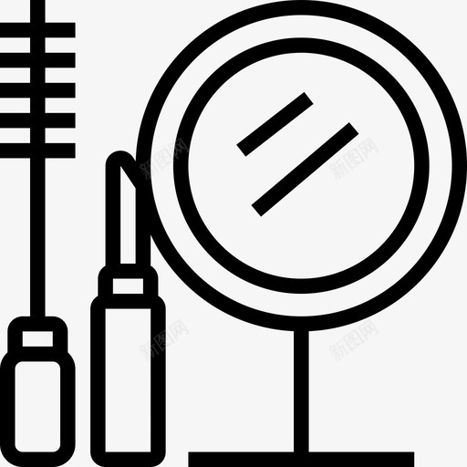 化妆品婚礼元素直线型图标svg_新图网 https://ixintu.com 化妆品 婚礼元素 直线型