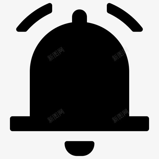 警醒警铃图标svg_新图网 https://ixintu.com 警醒 警铃