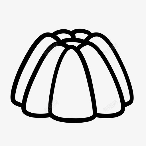 果冻甜点图标svg_新图网 https://ixintu.com 果冻 甜点