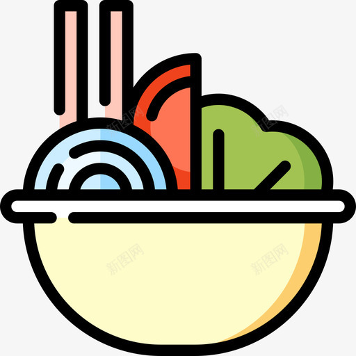沙拉10号餐厅原色图标svg_新图网 https://ixintu.com 10号餐厅 原色 沙拉