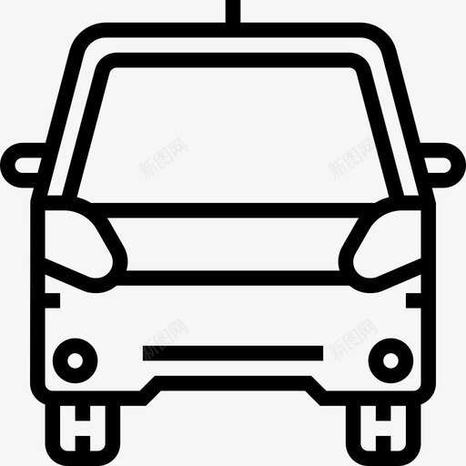 电动汽车运输20直线图标svg_新图网 https://ixintu.com 电动汽车 直线 运输20