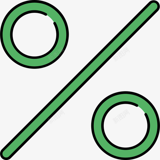 百分比电子商务8彩色128px图标svg_新图网 https://ixintu.com 彩色128px 电子商务8 百分比