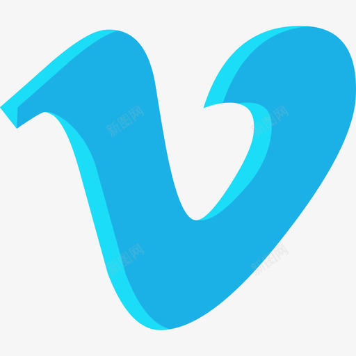 Vimeo社交媒体13扁平图标svg_新图网 https://ixintu.com Vimeo 扁平 社交媒体13