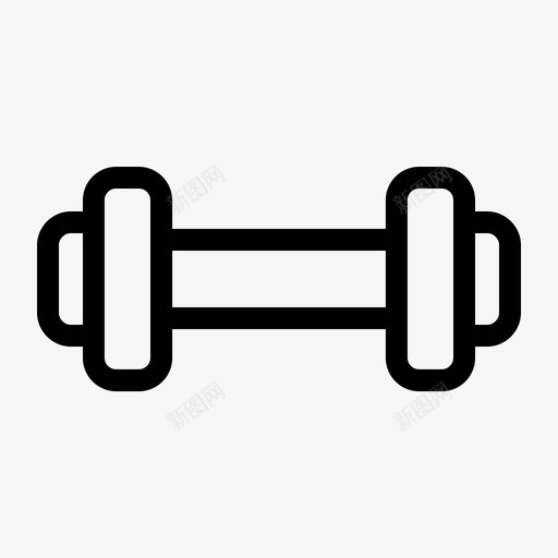 哑铃重量医生图标svg_新图网 https://ixintu.com 医生 哑铃 重量