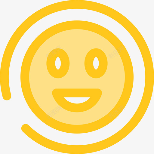 微笑形状10黄色图标svg_新图网 https://ixintu.com 形状10 微笑 黄色
