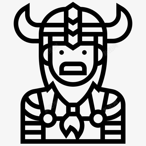 维京士兵阿凡达人图标svg_新图网 https://ixintu.com 人 战士 维京士兵 维京线 阿凡达