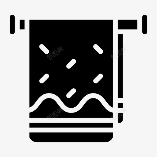 毛巾浴巾干燥图标svg_新图网 https://ixintu.com spa纯色 干燥 时尚 毛巾 浴巾