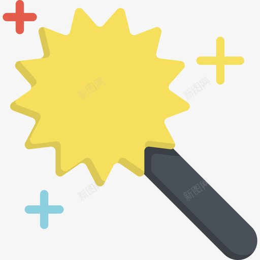 2个元素魔术棒图标svg_新图网 https://ixintu.com 2个元素 魔术棒