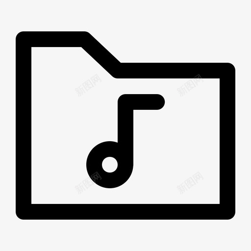 音乐文件夹多媒体播放器图标svg_新图网 https://ixintu.com 多媒体 媒体播放器大纲 播放器 音乐文件夹