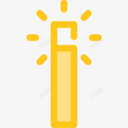 魔杖网10黄色图标svg_新图网 https://ixintu.com 网10 魔杖 黄色