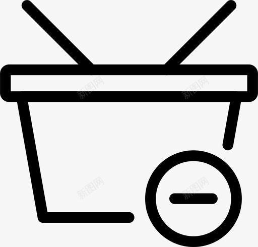 购物篮商务细线图标集购物和商务svg_新图网 https://ixintu.com 商务 细线图标集购物和商务 购物篮