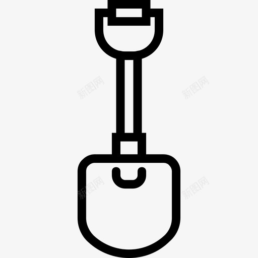 直线结构铲图标svg_新图网 https://ixintu.com 直线结构铲