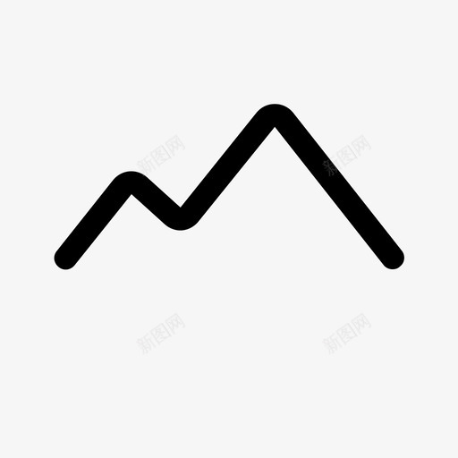 山自然岩石图标svg_新图网 https://ixintu.com 山 岩石 度假 简单的最小 自然