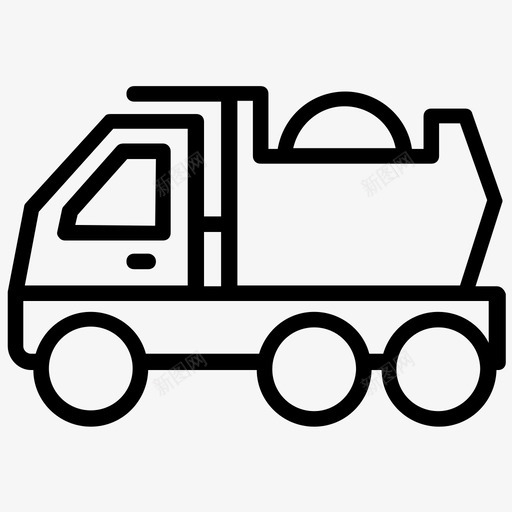 自卸卡车运输卡车翻斗车图标svg_新图网 https://ixintu.com 翻斗车 自卸卡车 车辆 运输 运输卡车 运输线路图标