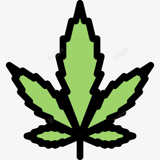 大麻法律2颜色图标svg_新图网 https://ixintu.com 大麻 法律2 颜色