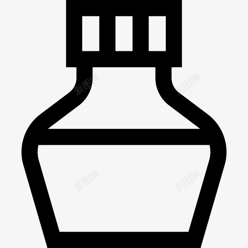 墨水绘画工具线状图标svg_新图网 https://ixintu.com 墨水 线状 绘画工具