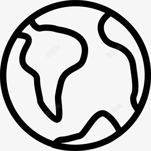 地球生态学25线性图标svg_新图网 https://ixintu.com 地球 生态学25 线性