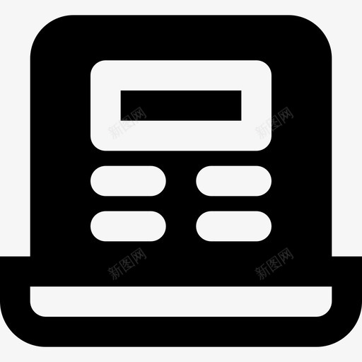笔记本电脑新闻媒体6固态图标svg_新图网 https://ixintu.com 固态 新闻媒体6 笔记本电脑
