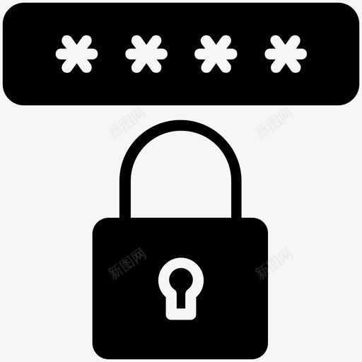 密码锁帐户锁定帐户密码图标svg_新图网 https://ixintu.com pin码 互联网安全标志符号图标 密码锁 帐户密码 帐户锁定 数据保护 登录密码