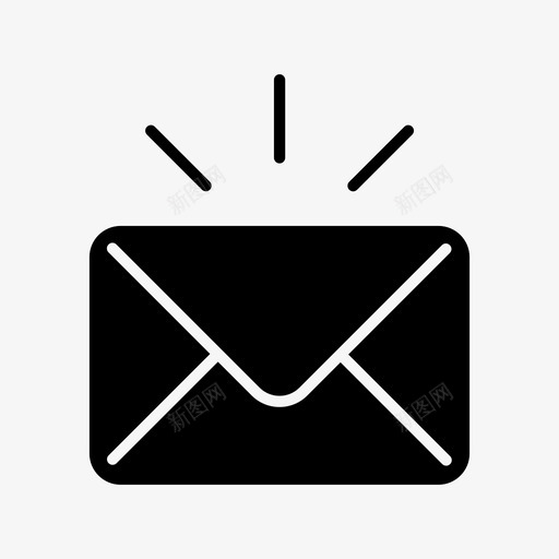 新邮件注意联系我们图标svg_新图网 https://ixintu.com 互联网 信封 垃圾邮件 新邮件 日常平面图标 注意 联系我们