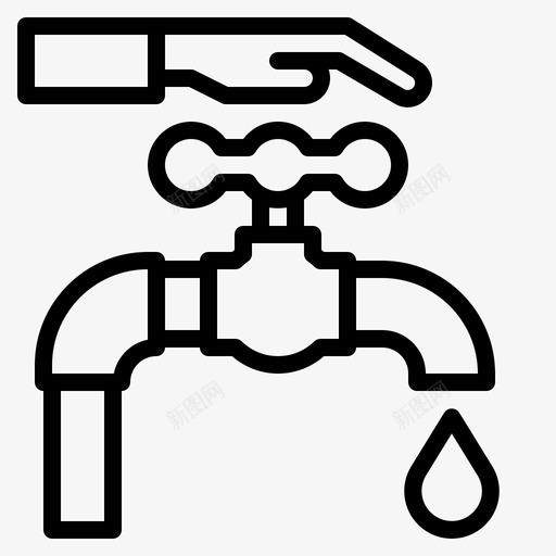 节约用水概念滴水图标svg_新图网 https://ixintu.com 概念 滴水 生态 节约用水