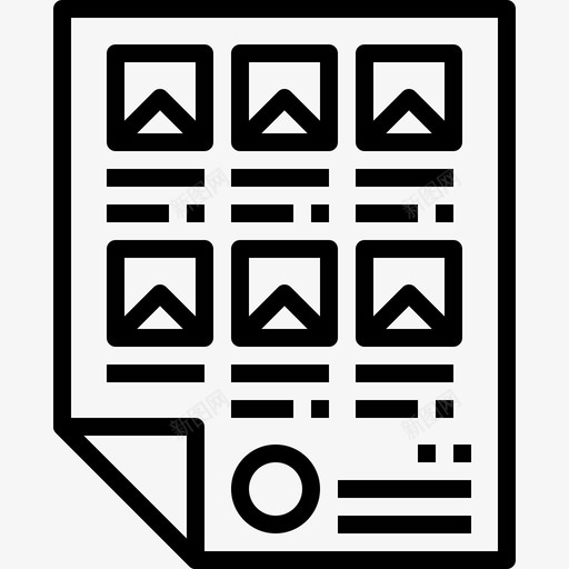 故事板媒体电影图标svg_新图网 https://ixintu.com 制作 媒体 故事板 电影 视频 视频和声音制作