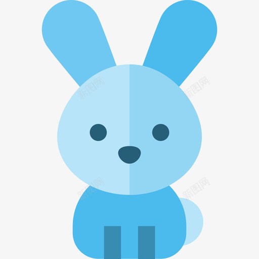 兔子弹簧4扁平图标svg_新图网 https://ixintu.com 兔子 弹簧4 扁平