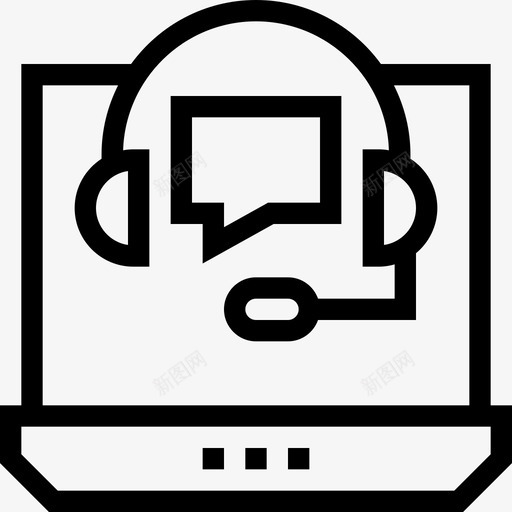 支持网页开发6线性图标svg_新图网 https://ixintu.com 支持 线性 网页设计开发6