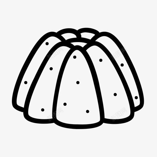 果冻甜点图标svg_新图网 https://ixintu.com 果冻 甜点