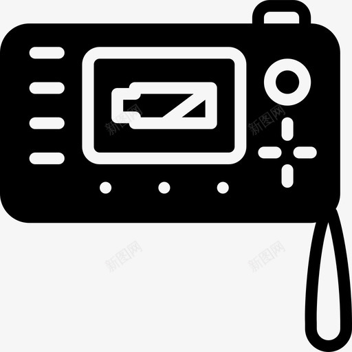 数码相机摄影录像3填充图标svg_新图网 https://ixintu.com 填充 摄影录像3 数码相机
