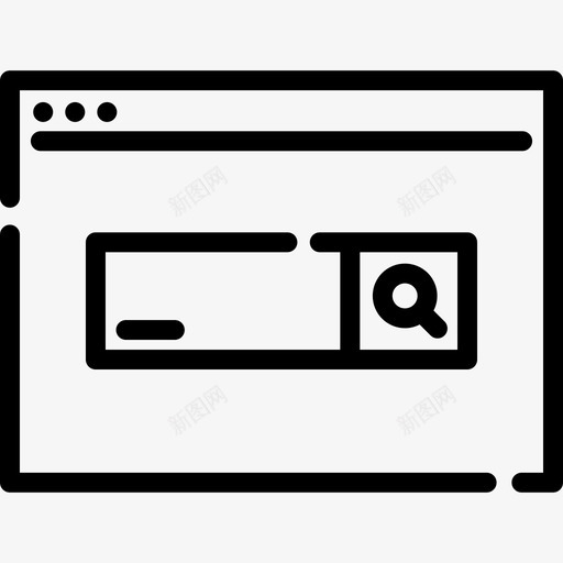 浏览器编程3线性图标svg_新图网 https://ixintu.com 浏览器 线性 编程3