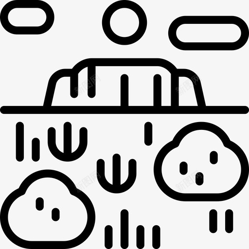 灌木林景观20线性图标svg_新图网 https://ixintu.com 景观20 灌木林 线性